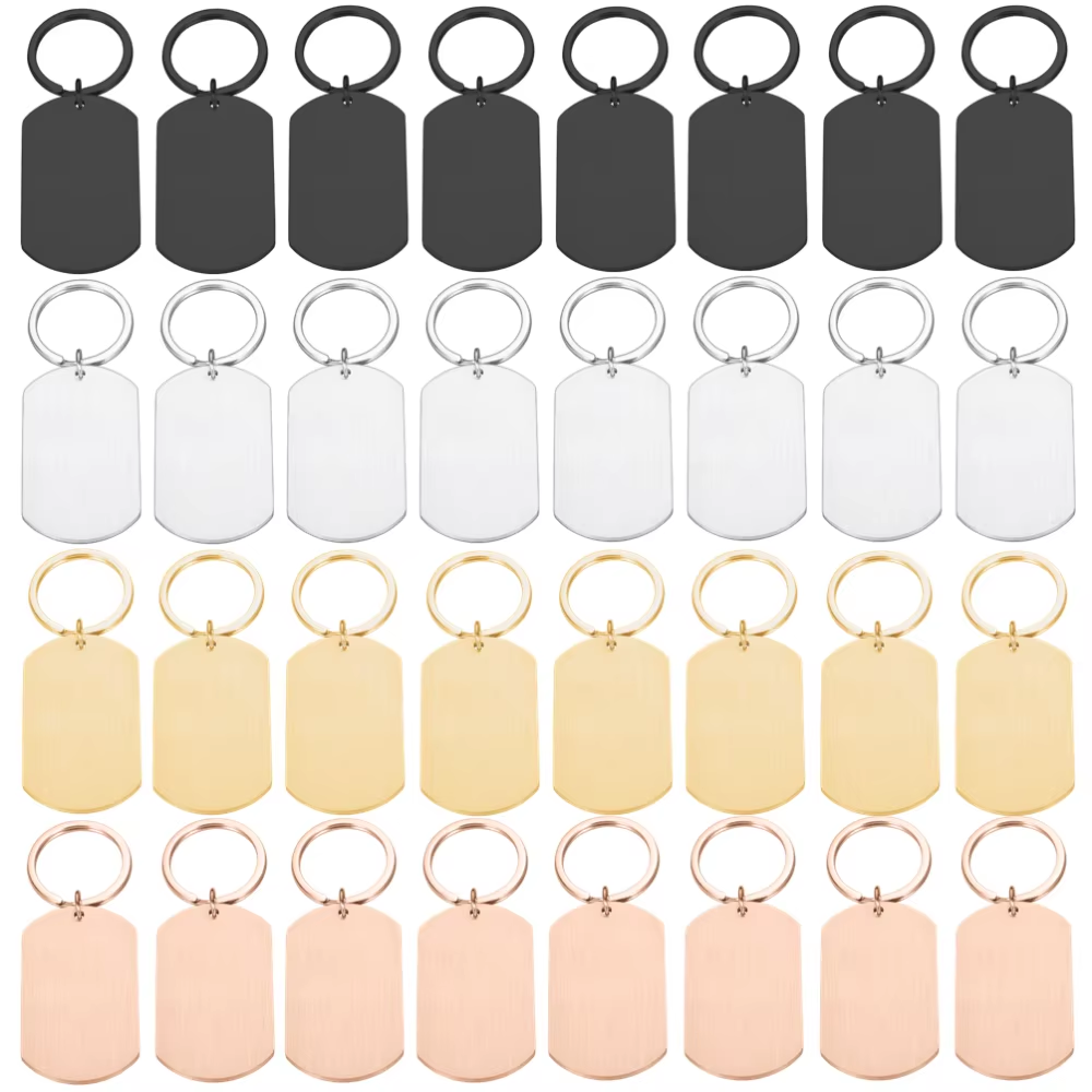 Initial Ring Custom - 10PCS 사용자 정의 금속 태그 키