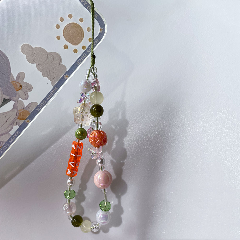 개인 맞춤 이름 폰 참 스트랩, 주문 제작 오렌지 글자 - Name Necklace Custom 리뷰 및 가격