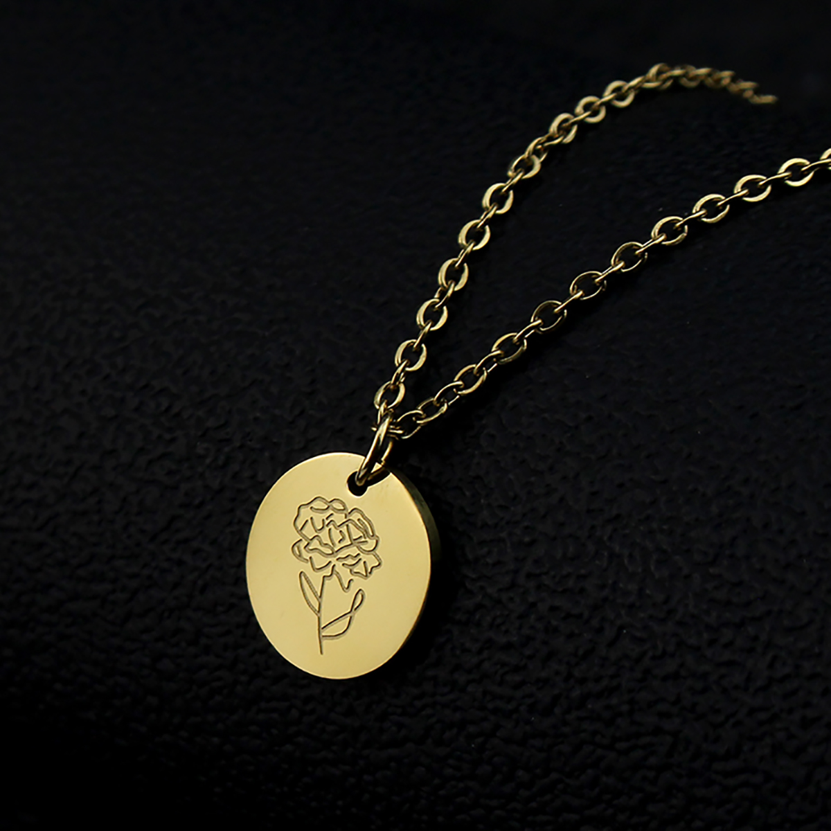 티타늄 스틸 12 월 꽃 불규칙 펜던트 목걸이, 생일  - Birth Flower Necklace 리뷰 및 가격