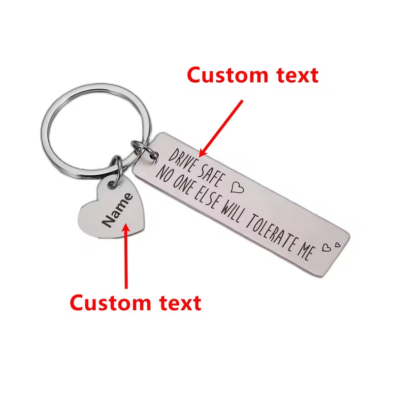 맞춤형 레이저 각인 이름 문자 펜던트 키체인 스테인리스 - Initial Ring Custom 리뷰 및 가격
